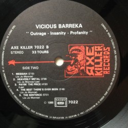 Vicious Barreka – Outrage, Insanity & Profanity (II. Hand Vinyl)