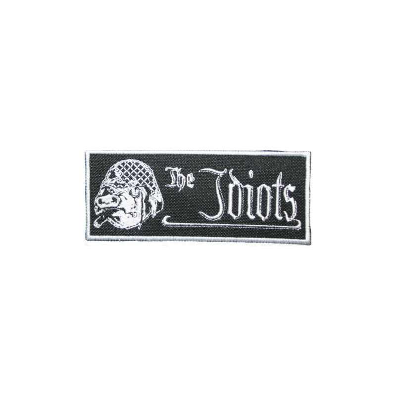 The Idiots - Logo -Stripe ( Patch 13 x 5 cm gestickt mit  weißem Rand )