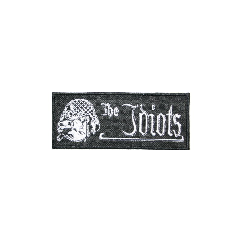The Idiots - Logo Stripe ( Patch 12,5 x 5 cm gestickt mit schwarzen Rand )