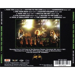 Overkill - Fuck You And Then Some (CD)
