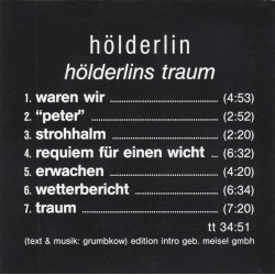 Hölderlin - Hölderlins Traum (CD)