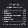 Hölderlin - Hölderlins Traum (CD)
