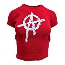 Rotes Girlie Top T-Shirt (...