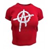 Rotes Girlie Top T-Shirt ( 100 % Baumwolle )