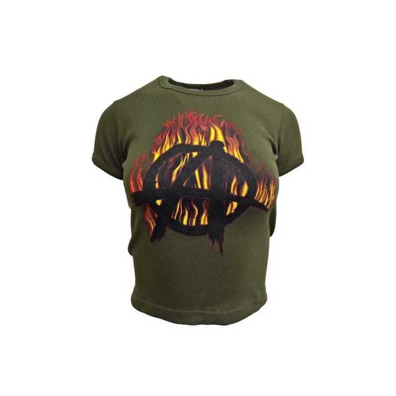 Army Grünes Girlie Top ( T - Shirt )