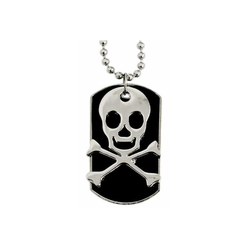Halskette -  Totenkopf ( Leichtes Gusseisen )