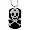 Halskette -  Totenkopf ( Leichtes Gusseisen )