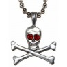 Halskette - Totenkopf ( Zinn )
