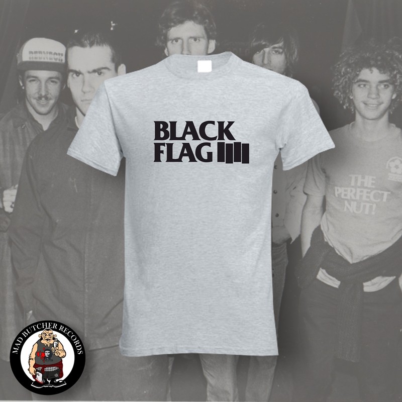 Black Flag - Logo (Größe: 5XL Farbe: Weiß)