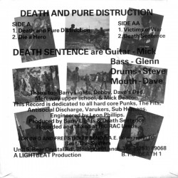 Death Sentence - Death And Pure Destruction ("7inch Vinyl)