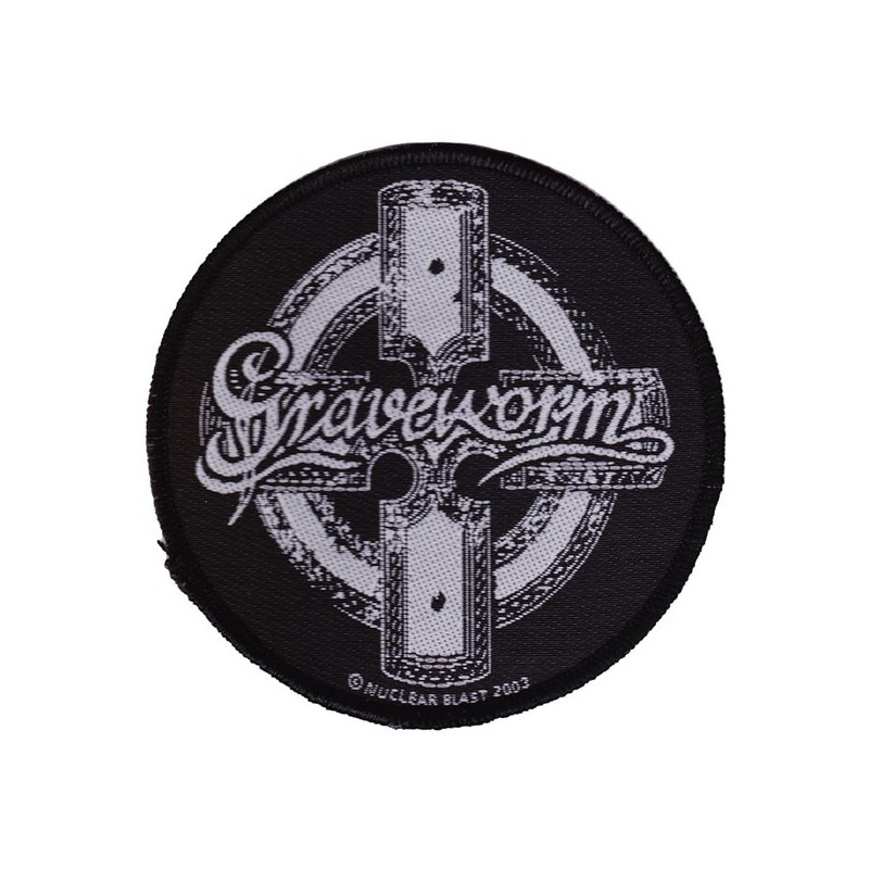 Graveworm - Kreuz Logo (Patch, rund)