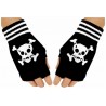 Fingerlose Handschuhe - Totenköpfe (Paar)