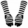 Fingerlose Armstulpen - Totenköpfe Und Streifen (Paar)