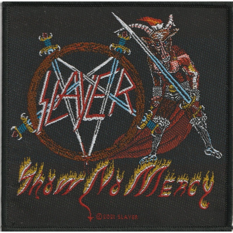 SLAYER - SHOW NO MERCY ( Aufnäher ca. 9 x 9 cm )