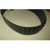 Ledergürtel - Vierreihig mit Spitznieten Länge: 95cm