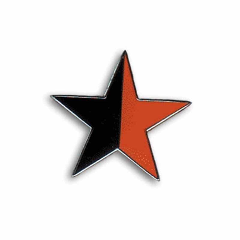 Schwarz/Roter Stern (Metal Pin)
