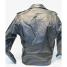Lederjacke schwarz, 3XL -5XL