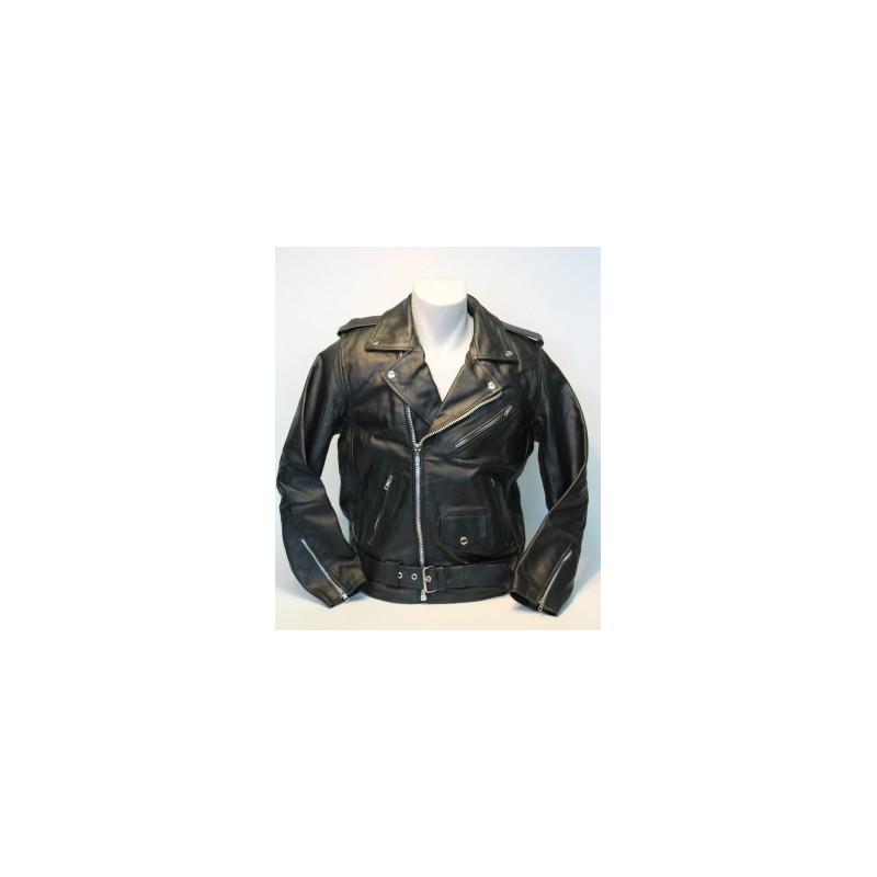 Lederjacke schwarz, 3XL -5XL