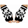 Fingerlose Handschuhe - Ska /Skull ( Paar )