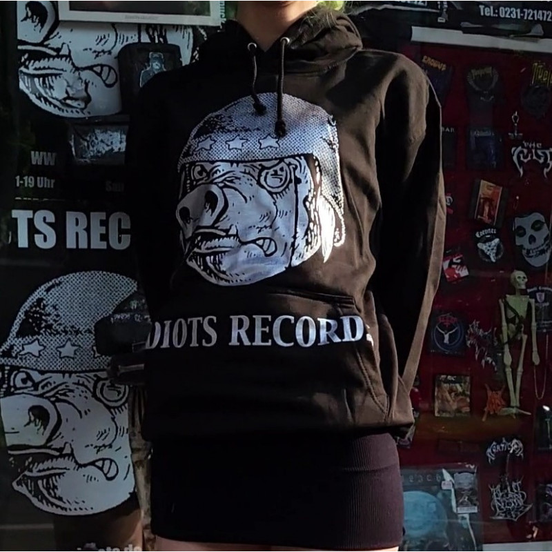 Idiots Records  - Hoodie (Spezieller Silberdruck)