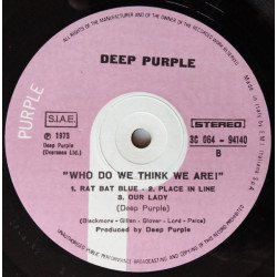 Deep Purple - Who Do We Think We Are (II.Hand Rarität Vinyl Pressung 1973 Cover:VG Vinyl:Mint)