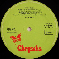 Jethro Tull – This Was ( 2Hand Vinyl Rarität )