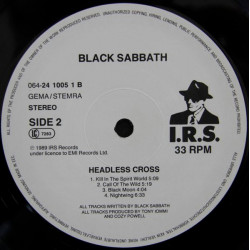 Black Sabbath – Headless Cross ( II.Hand Vinyl Rarität 1989)