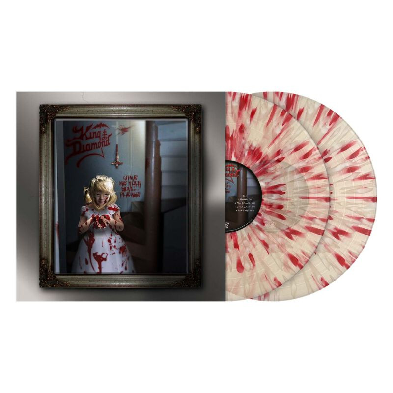 King Diamond - Give Me Your Soul...Please ( Clear Red & White Splatter Vinyl )
