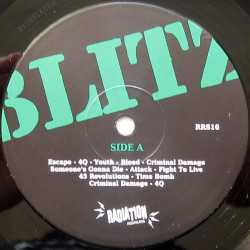 Blitz - Time Bomb Early Singles and Demos Collection ( Black Vinyl )