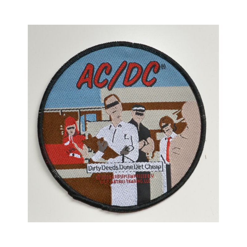 AC/DC - Dirty Deeds ( Aufnäher rund 10 cm Durchmesser )