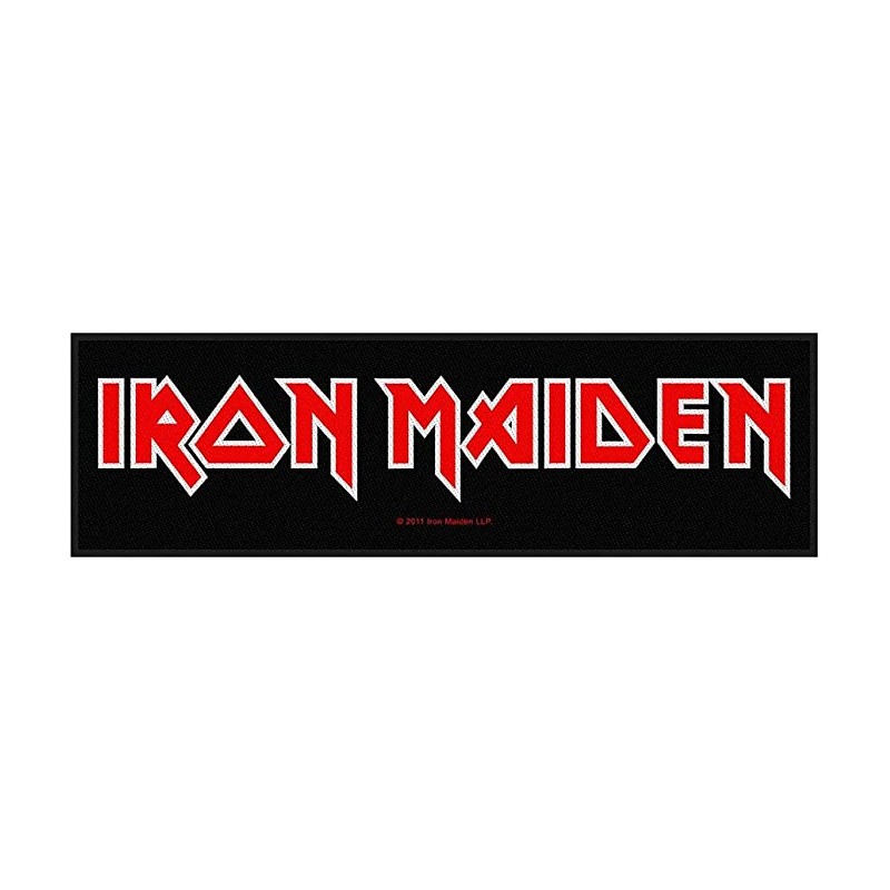 IRON MAIDEN - Logo Stripe ( Aufnäher ca 6,5 x 18,5 cm )