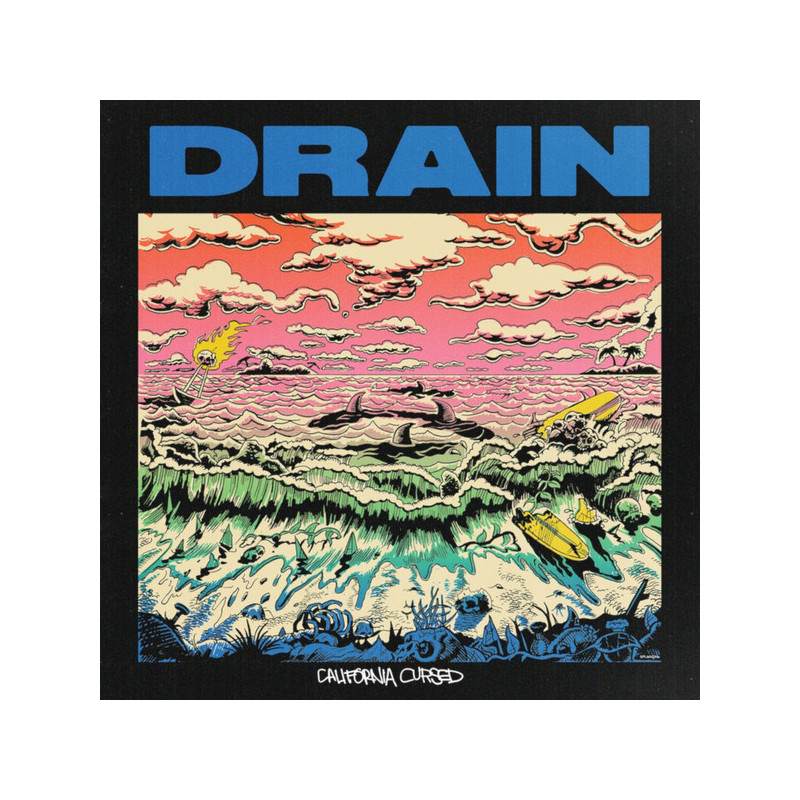 Drain - California Cursed (2. Hand, Clear Blue Vinyl)