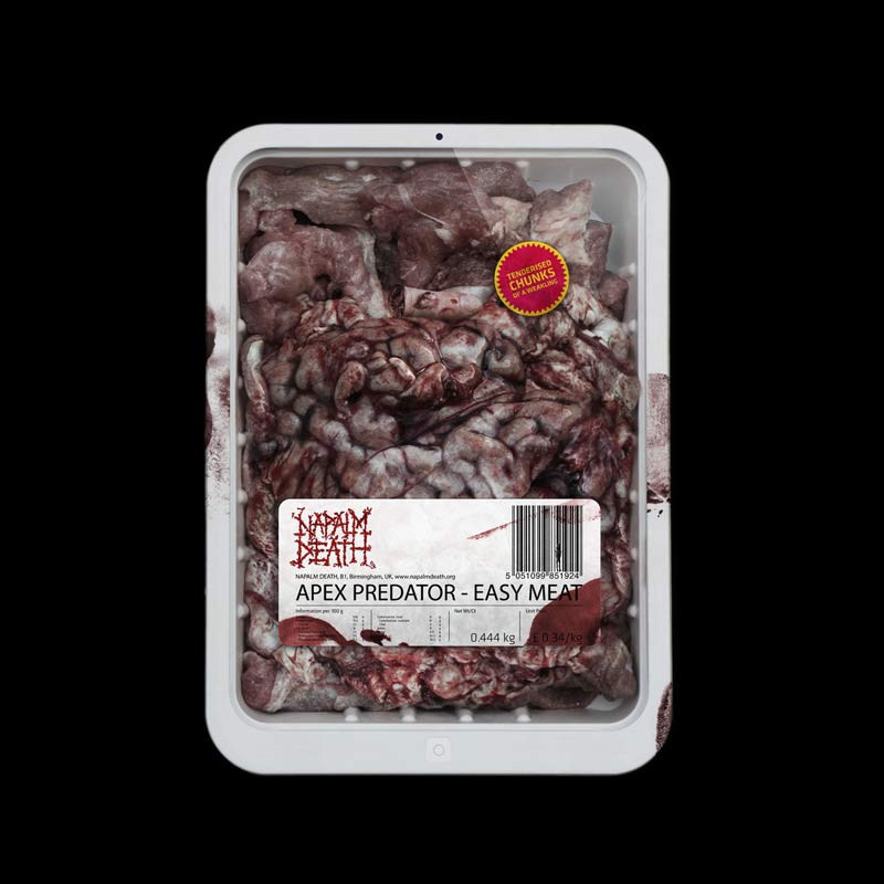 Napalm Death - Apex Predator - Easy Meat (RE, Clear Red/Black/Flesh Marbled)
