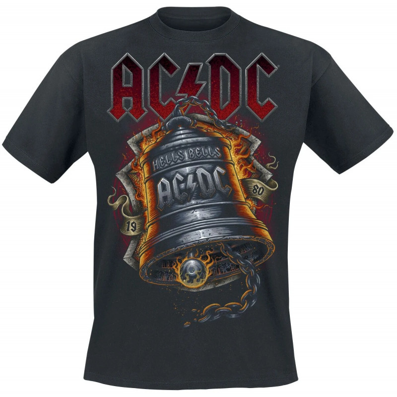 ACDC - Hells Bells Flames (T-Shirt)