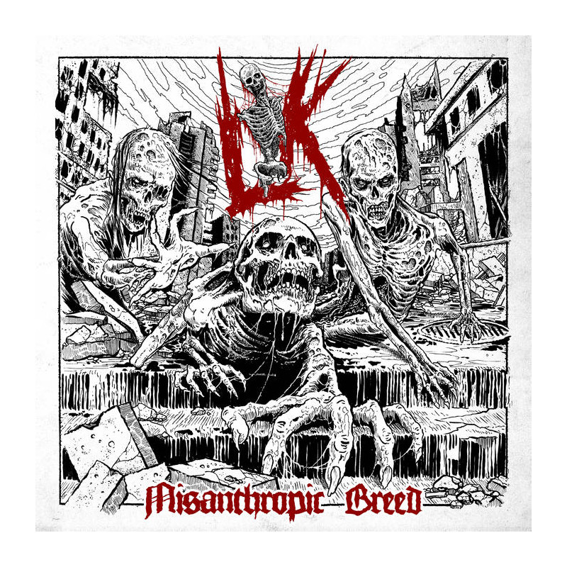 LIK - Misanthropic Breed (White/Black Marbled Vinyl)