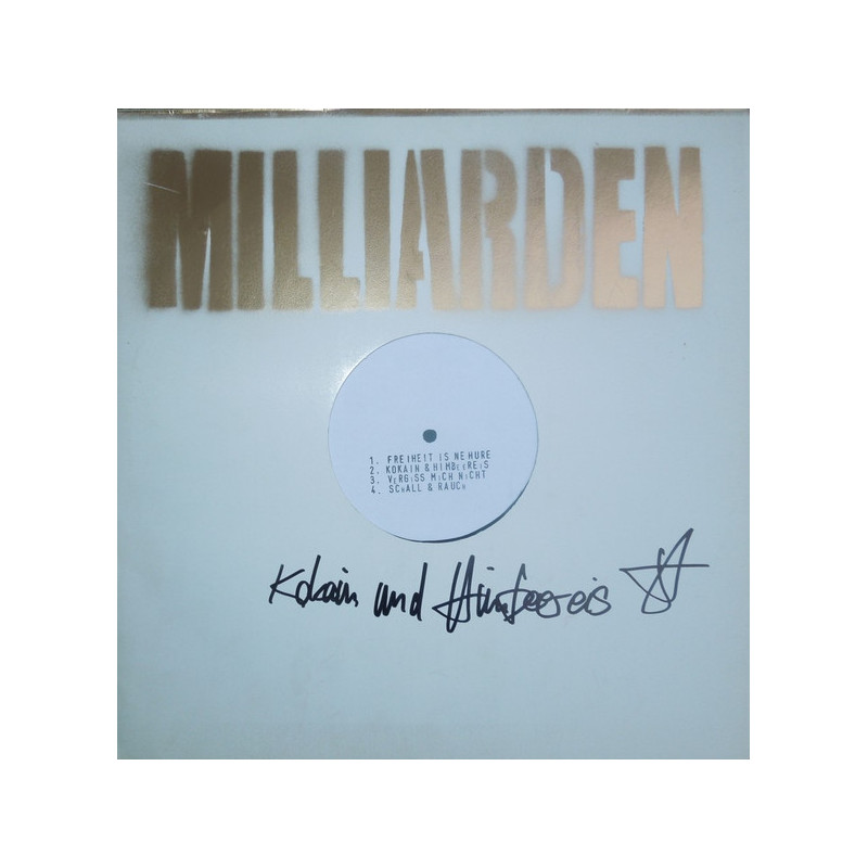 Milliarden - Kokain und Himbeereis (2. Hand, lim., num., 12" White Label)