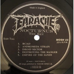 Nocturnus ‎– The Key( Black Vinyl ) Rarität