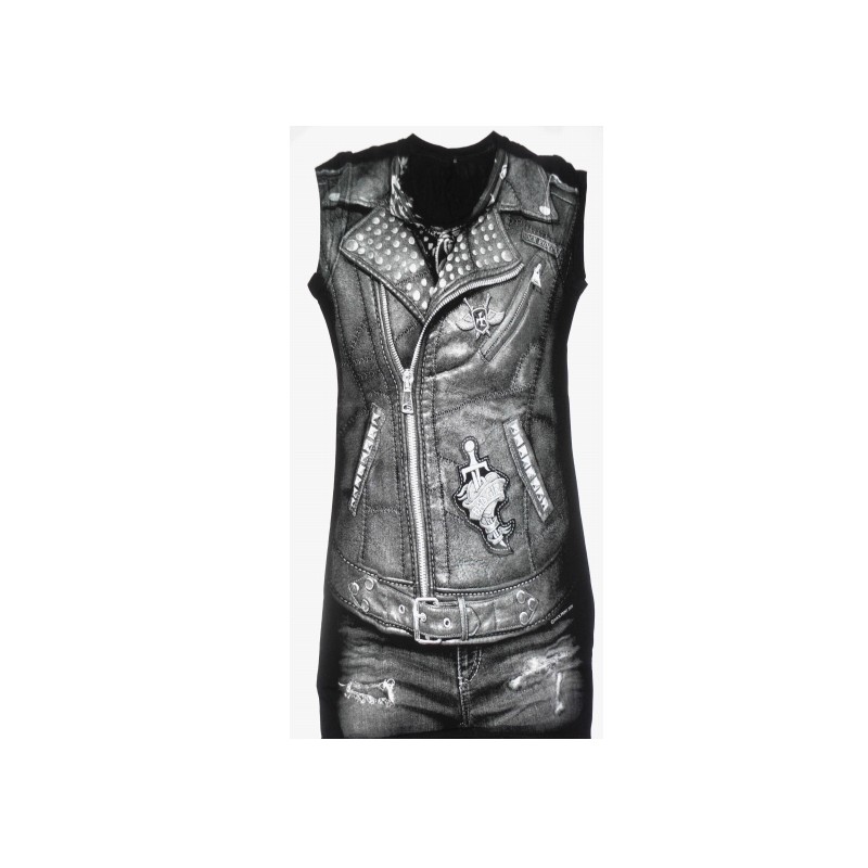 Kleid - Leather Jacket