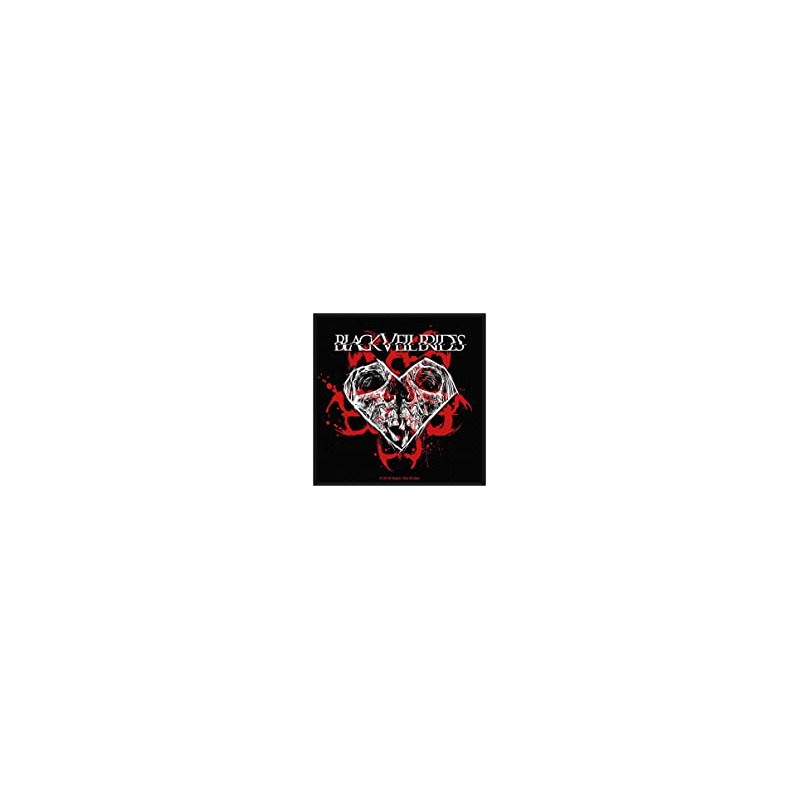 BLACK VEIL BRIDE - SKULL HEART ( Patch ca. 10 x 10 cm )