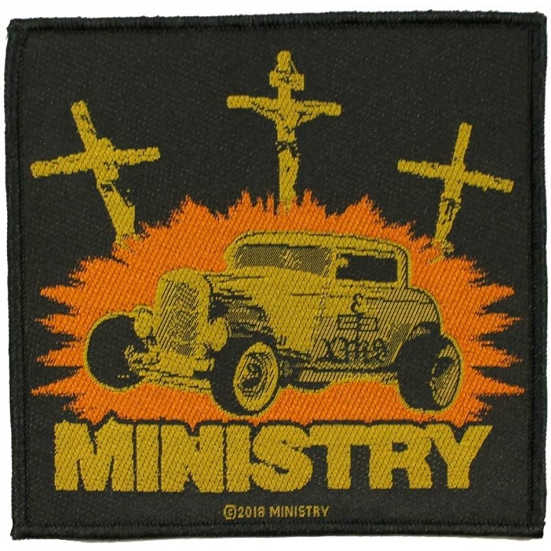 MINISTRY - JESUS BUILT MY HOTROD ( Patch ca. 10 x 10 cm )
