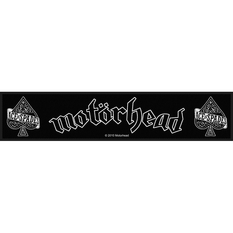Motörhead - Ace Of Spades (Logo Stripe Patch ca. 19,5 x 5 cm)