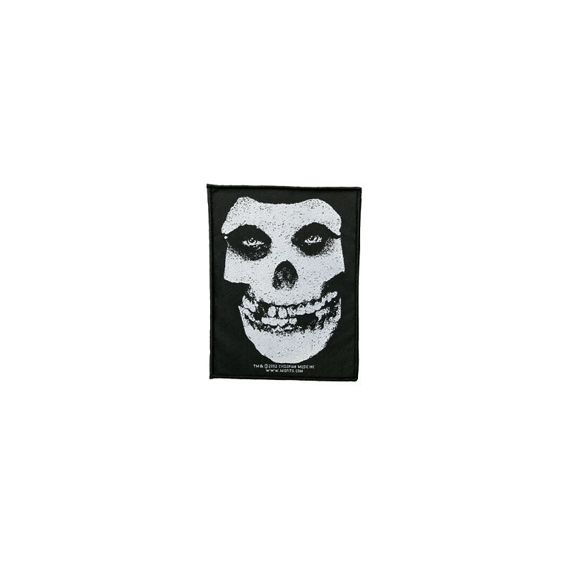 MISFITS - WHITE SKULL ( Patch ca. 10 x 13 cm )