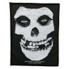 MISFITS - WHITE SKULL ( Patch ca. 10 x 13 cm )