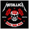 METALLICA - METAL MILITIA ( Patch ca. 10 x 10 cm  )