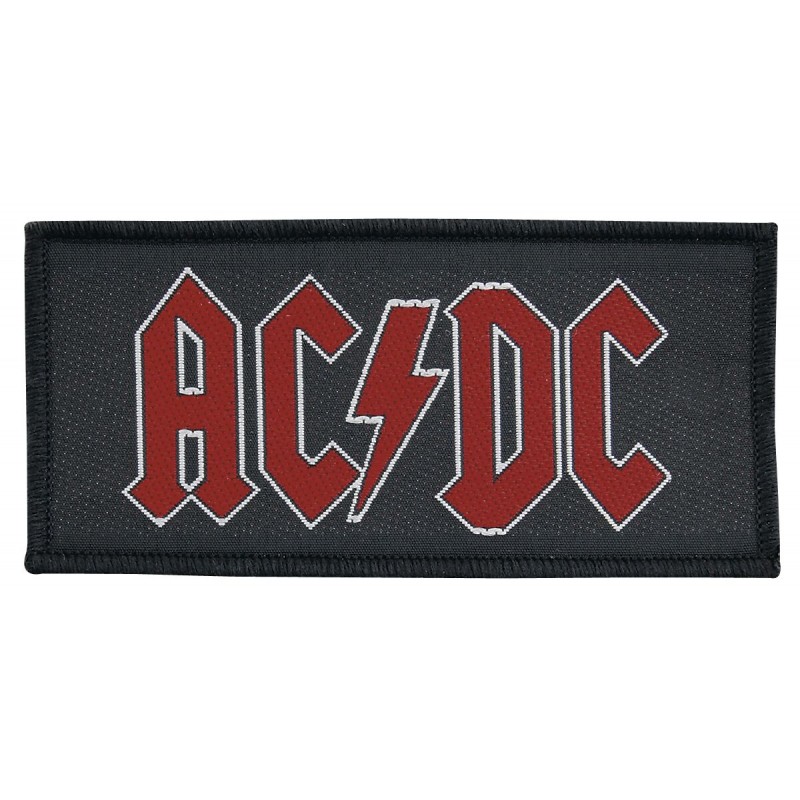 AC/DC - RED LOGO ( Patch ca. 10 x 5 cm  )