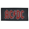 AC/DC - RED LOGO ( Patch ca. 10 x 5 cm  )