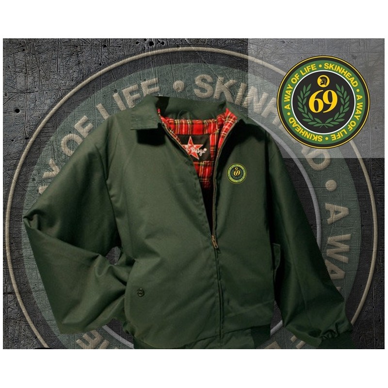 Harrington Jacke - Skinhead 69: A Way Of Life (Farbe: Grün)