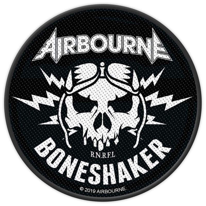 AIRBORNE - BONESHAKER ( PATCH ca. 9 cm Durchmesser )